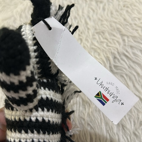 Handmade zebra from ukuthunga small zebra plush toy new - Picture 3 of 6